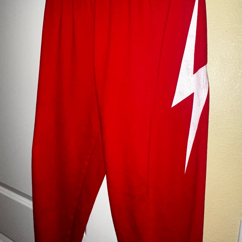 Aviator Nation BOLT Red Jogger Sweatpants Size XL